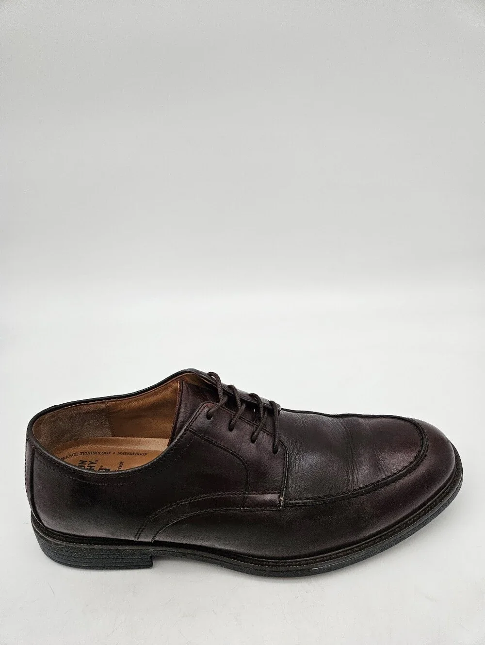 Johnston & Murphy Warner Sheepskin Oxford 20-7076 Mens Size 11M Brown Lace Up